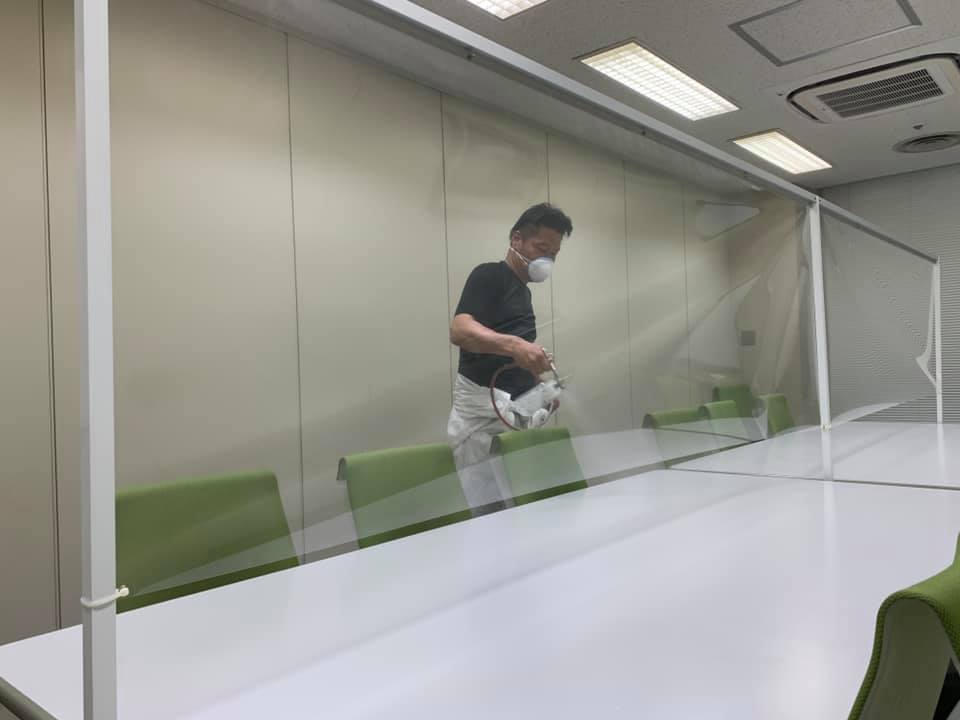 貿易センタービル約2500平米程処理をしてます。