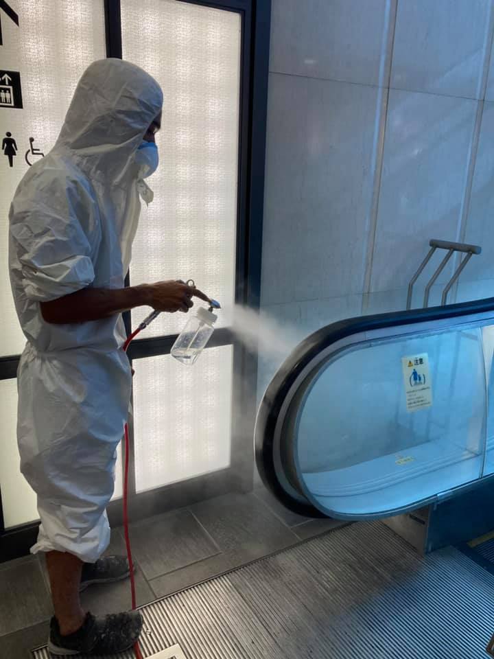 貿易センタービル約2500平米程処理をしてます。