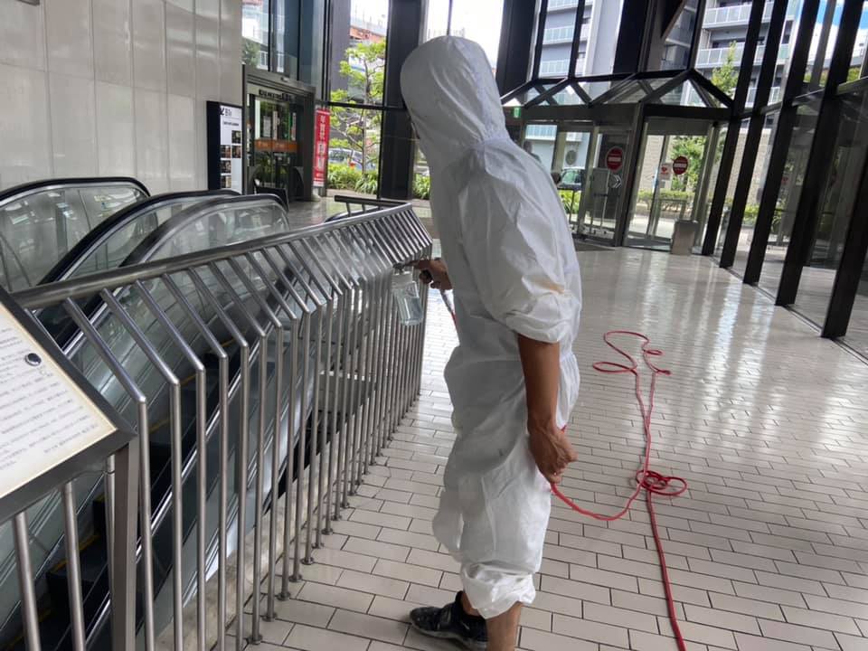 貿易センタービル約2500平米程処理をしてます。