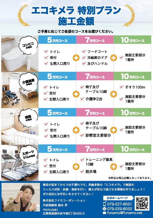 消臭・抗菌・抗ウィルス・エコキメラ